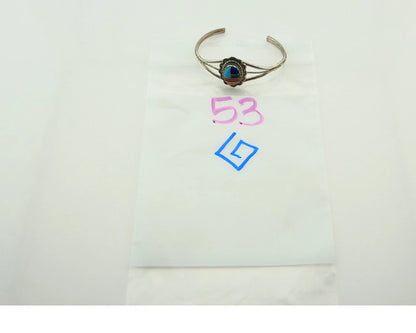 Navajo Cuff Bracelet 925 Sterling Silver Natural Gemstones Vintage