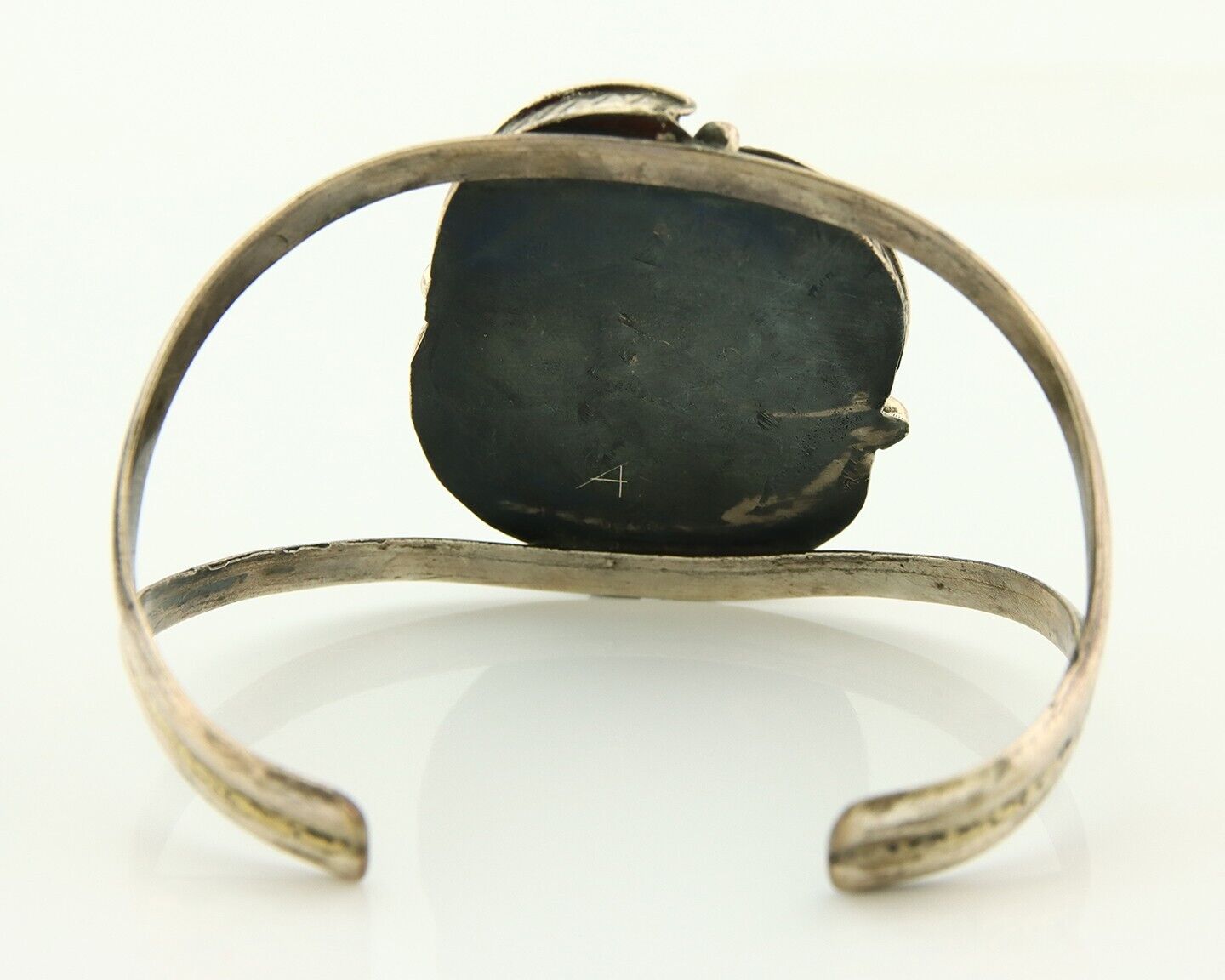 Vintage Navajo Bracelet 925 Silver Natural Aqua Turquoise Native American Artist