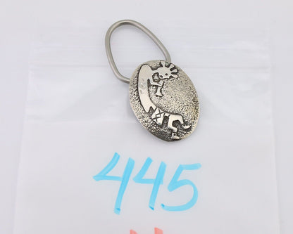 Navajo Kokopelli Key Chain .925 Silver Handmade Artist Signed Richard Begay C80s