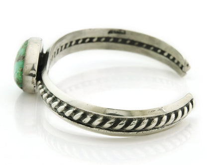 Navajo Cuff Bracelet 925 Sterling Silver Natural Turquoise Handmade Vintage