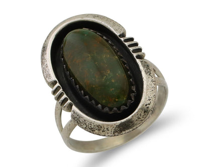 Navajo Ring 925 Silver Natural Turquoise Native American Artist C.80's