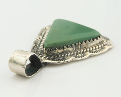 Navajo Pendant Sterling Silver Turquoise Vintage Authentic Native American