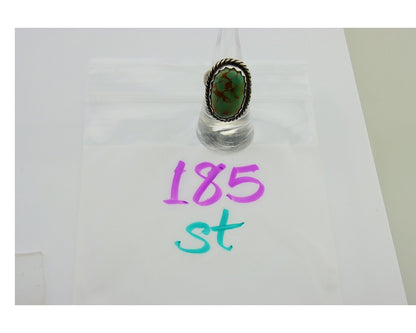 Navajo Ring 925 Silver Turquoise Artist Signed Sunset C.80's
