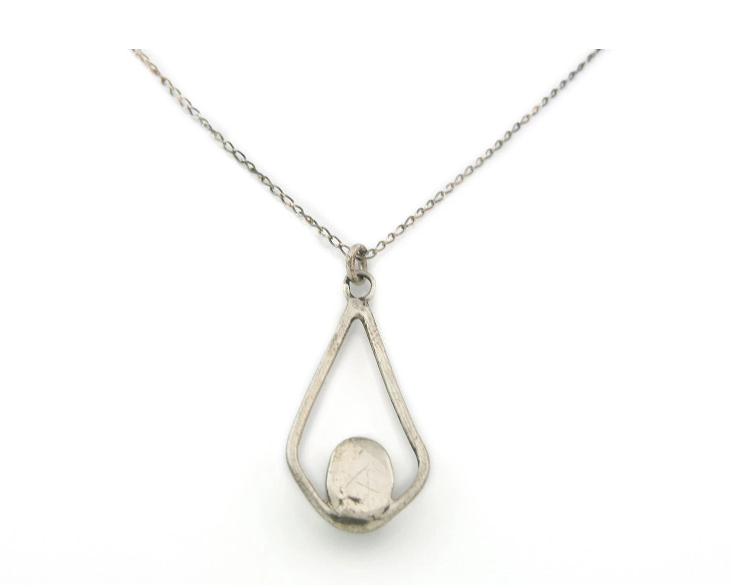 Navajo Necklace Sterling Silver Natural Blue Turquoise Vintage