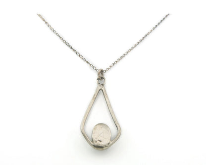 Navajo Necklace Sterling Silver Natural Blue Turquoise Vintage