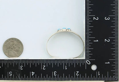 Childs Navajo Cuff Bracelet Sterling Silver Turquoise Vintage