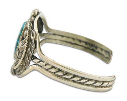 Vintage Navajo Bracelet 925 Silver Turquoise Traditional Handmade Authentic