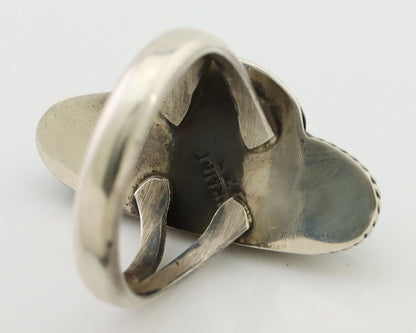 Navajo Handmade Ring 925 Silver Natural Turquoise Native American Artist C.80's