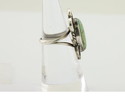 Navajo Handmade Ring 925 Silver Turquoise Native Artist C.80's