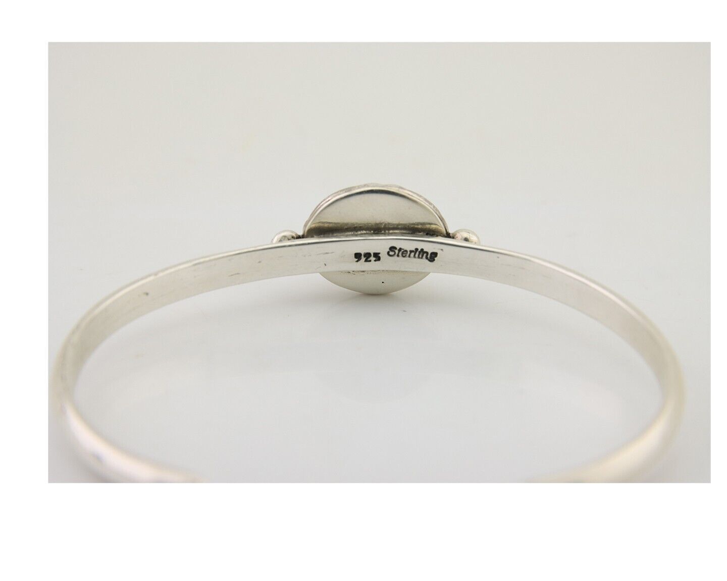 Navajo Bracelet 925 Silver Blue Turquoise Native American Artist C.80's