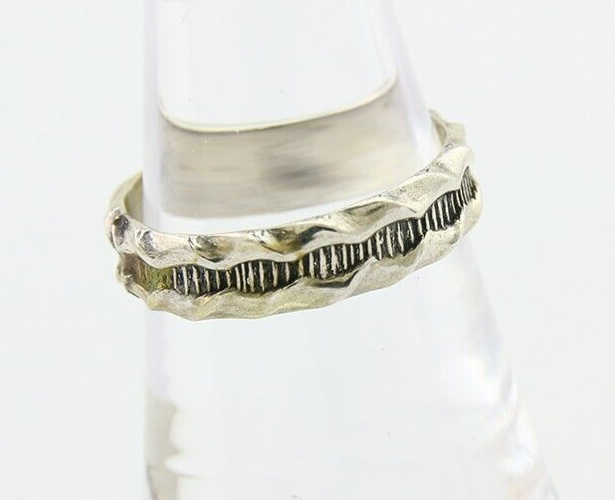 Navajo Handmade Ring 925 Silver Native American Size 7.0 C.80's