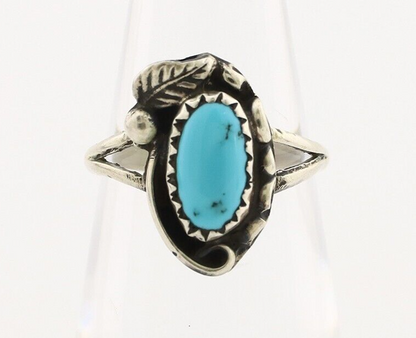 Navajo Ring 925 Silver Turquoise Artist Signed SkyStone Creations C.80's