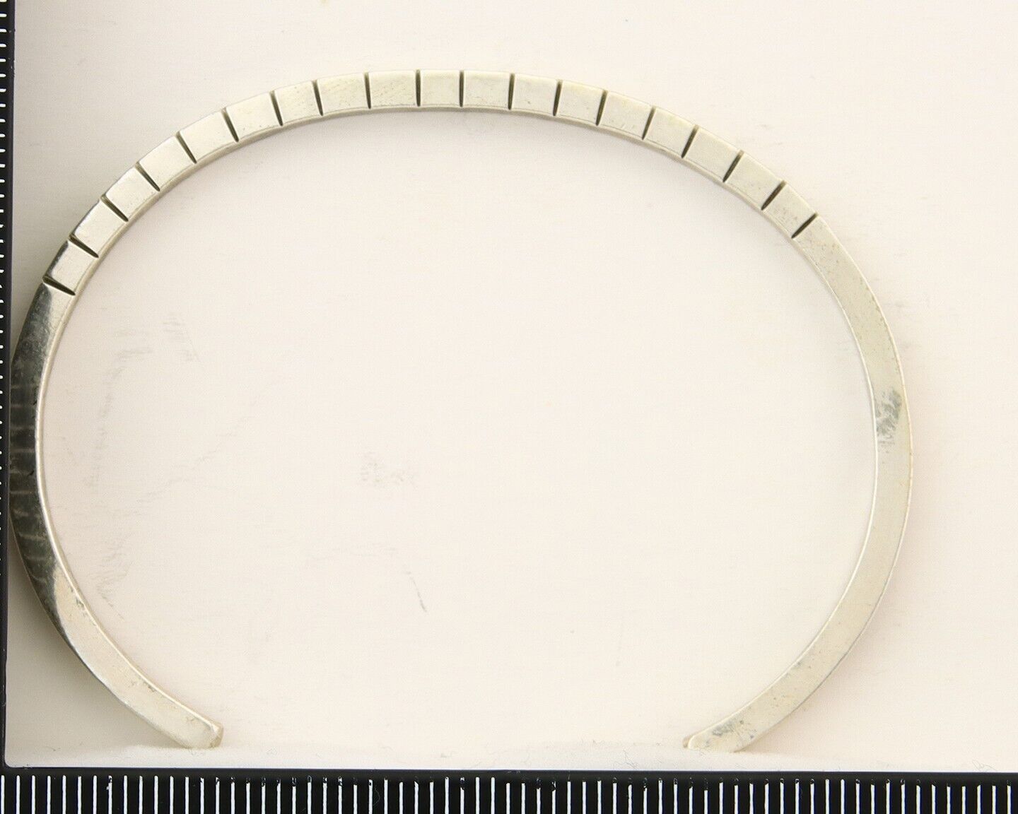 Navajo Bracelet 925 Silver Hand Stamped Signed M.C. ISASIB C.80's