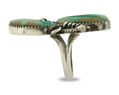 Vintage Navajo Ring 925 Sterling Silver Authentic Royston Turquoise Size 6.5