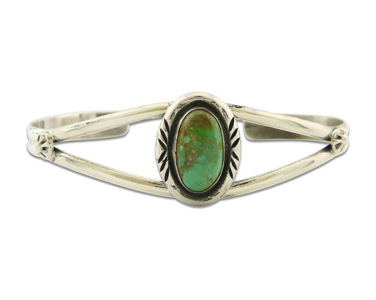 Vintage Navajo Bracelet 925 Silver Turquoise Traditional Handmade Authentic