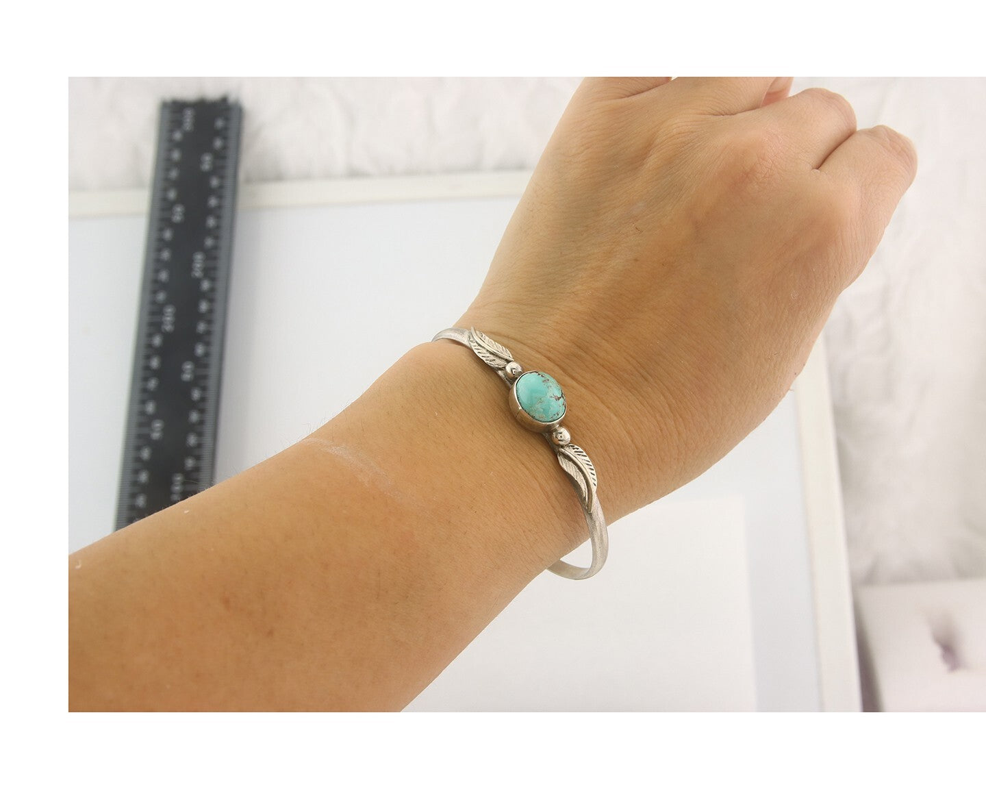 Vintage Navajo Bracelet 925 Silver Turquoise Traditional Handmade Authentic