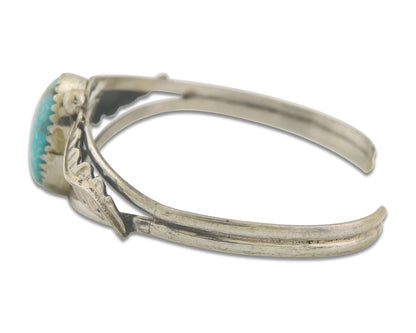 Vintage Navajo Bracelet 925 Silver Turquoise Traditional Handmade Authentic
