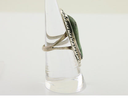Navajo Ring 925 Silver Damele Turquoise Artist Siged E. A. C.80's