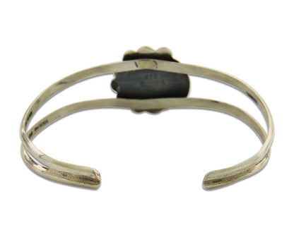 Navajo Cuff Bracelet 925 Silver Turquoise Cuff Native American Artist C.80's