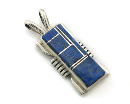 Navajo Necklace Sterling Silver Authentic Lapis Vintage Native Artist