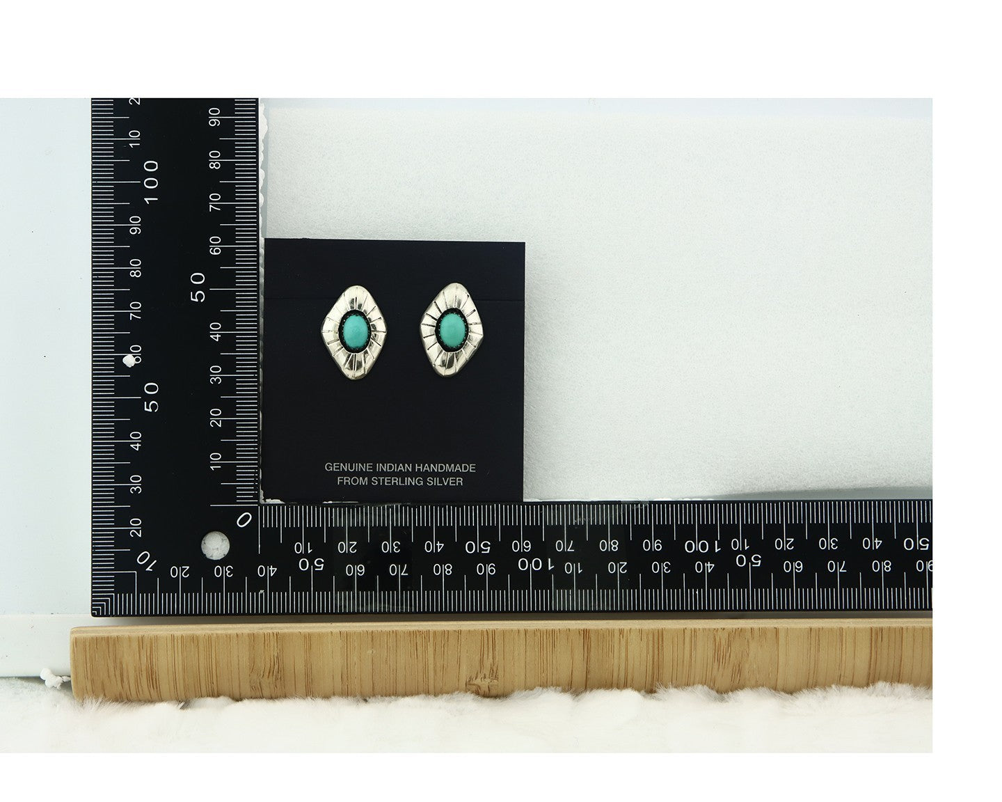 Navajo Earrings Sterling Silver Turquoise Vintage Dangle Handmade