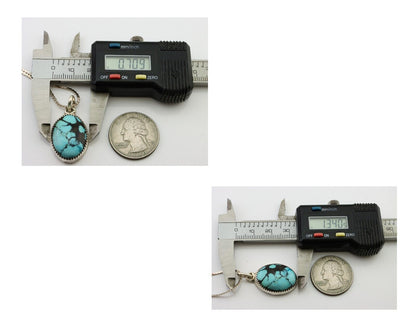 Navajo Turquoise Necklace 925 Silver Native American Artist C.80's