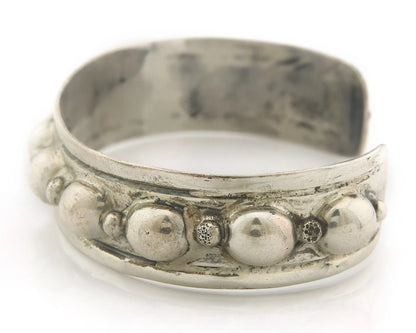 Navajo Cuff Bracelet Sterling Silver Vintage Native Artist Signed Rain Cloud
