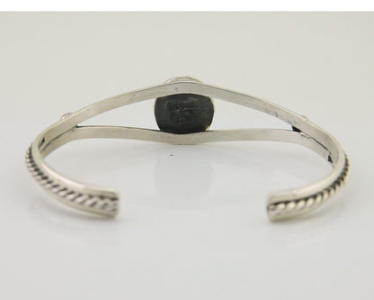 Navajo Bracelet 925 Silver Blue Turquoise Artist Signed Gecko C.80's