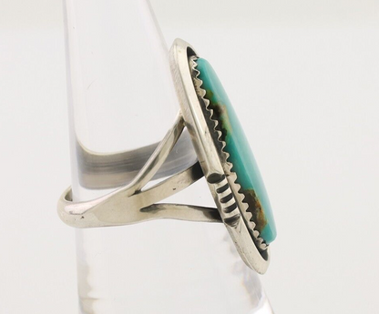 Navajo Ring 925 Silver Natural Blue Turquoise Native American Artist C.80's