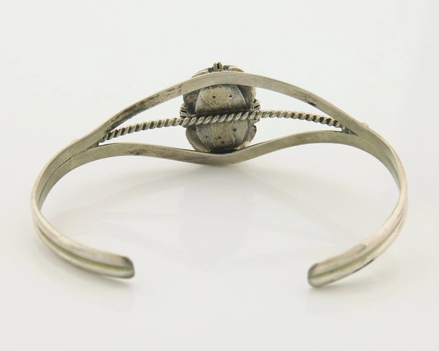 Navajo Cuff Bracelet Sterling Silver Natural Turquoise Native Vintage