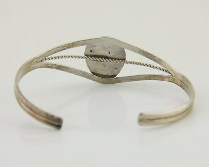 Navajo Paw Bracelet 925 Silver Blue Turquoise Native American Artist C.80's