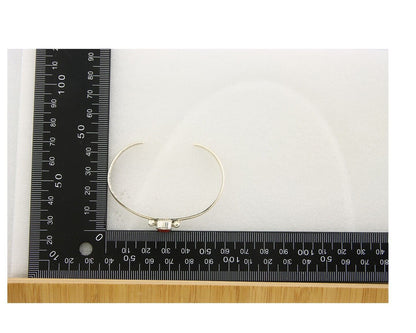 Navajo Bracelet .925 Silver Natural Red Coral Cuff Native American Artist C.80's