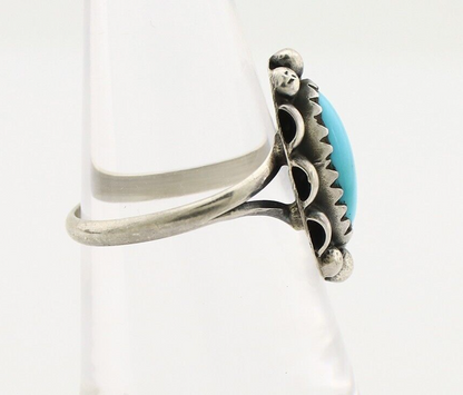 Navajo Ring 925 Silver Turquoise Artist Signed SkyStone Creations C.80's