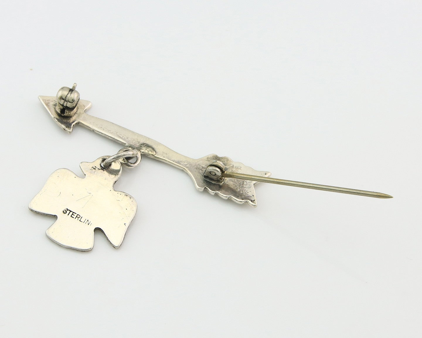 Navajo Pin Sterling Silver Thunderbird Arrow Artist Native American Artist