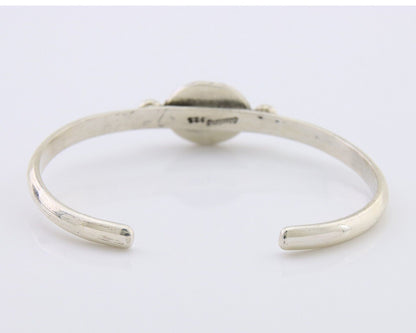 Navajo Bracelet 925 Silver Natural Turquoise Native American Artist C.80's