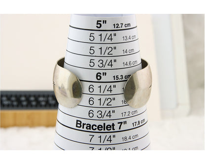 Navajo Bracelet 925 Silver Handmade Artist Signed Wilbur Tracy C.80s