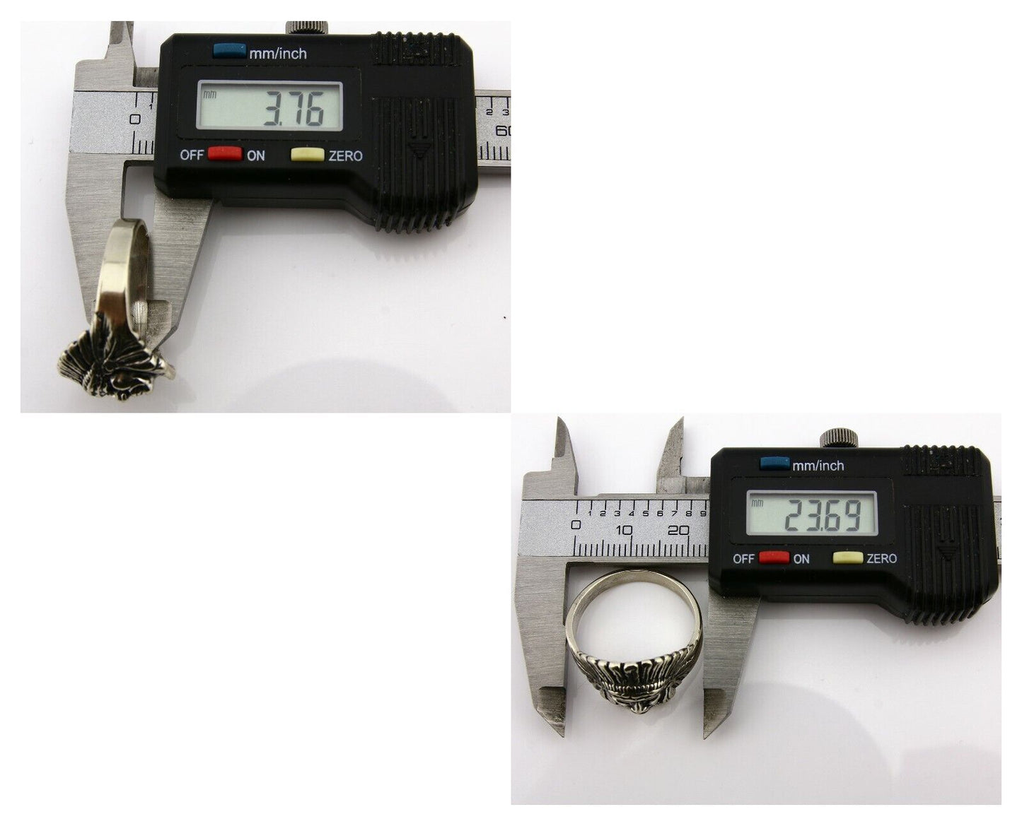 Navajo Warrior Chief Ring .925 Silver Artist Signed Wheeler C.80's Size 11.25