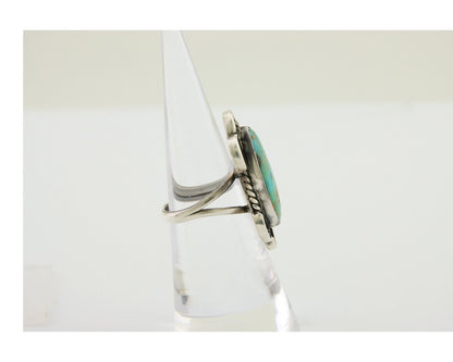 Navajo Handmade Ring 925 Silver Turquoise Native Artist C.80's