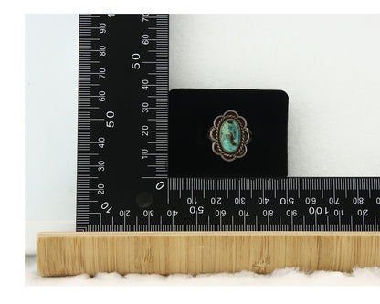 Vintage Navajo Ring 925 Sterling Silver Turquoise Handmade Size 7.5
