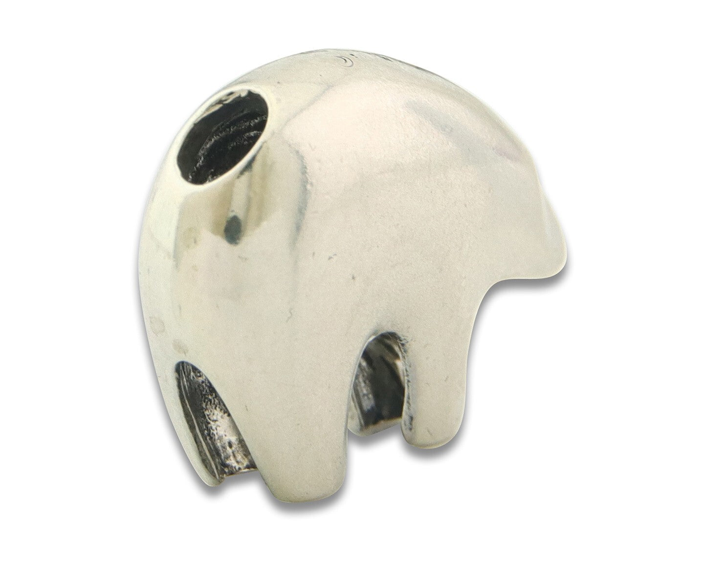 Navajo Sterling Silver Spirit Bear Pendant Handmade Authentic Vintage Signed C80