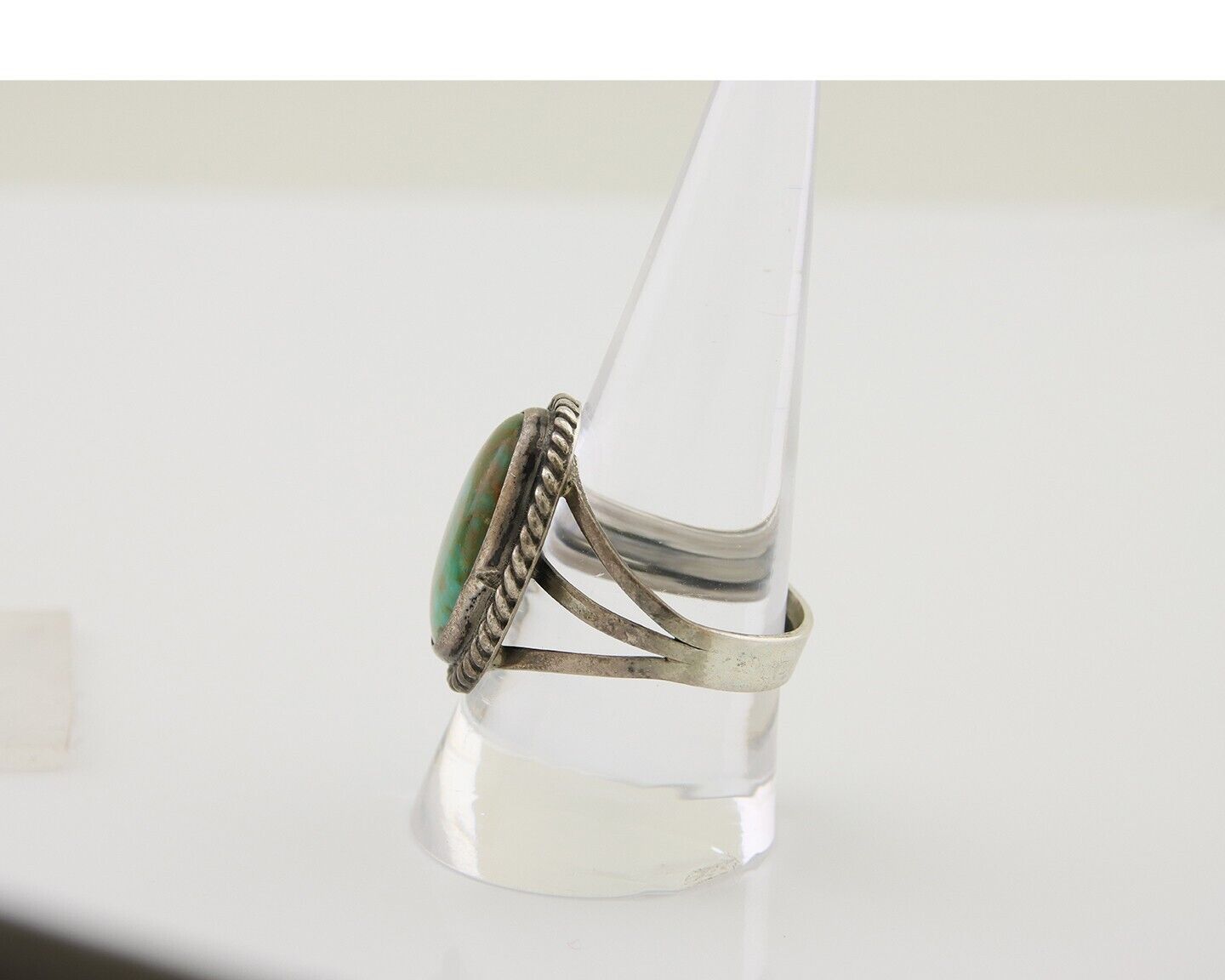 Navajo Handmade Ring 925 Silver Turquoise Native American Artist C.80's