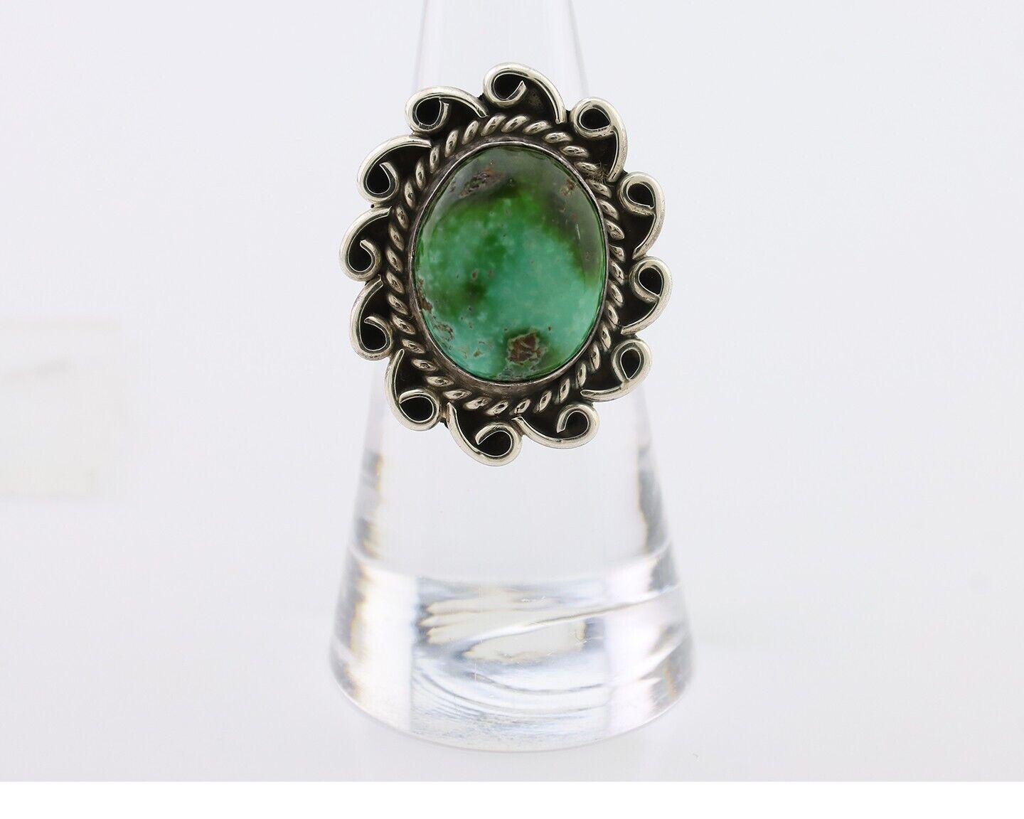 Navajo Handmade Ring 925 Silver Royston Turquoise Size 6.0 C.80's