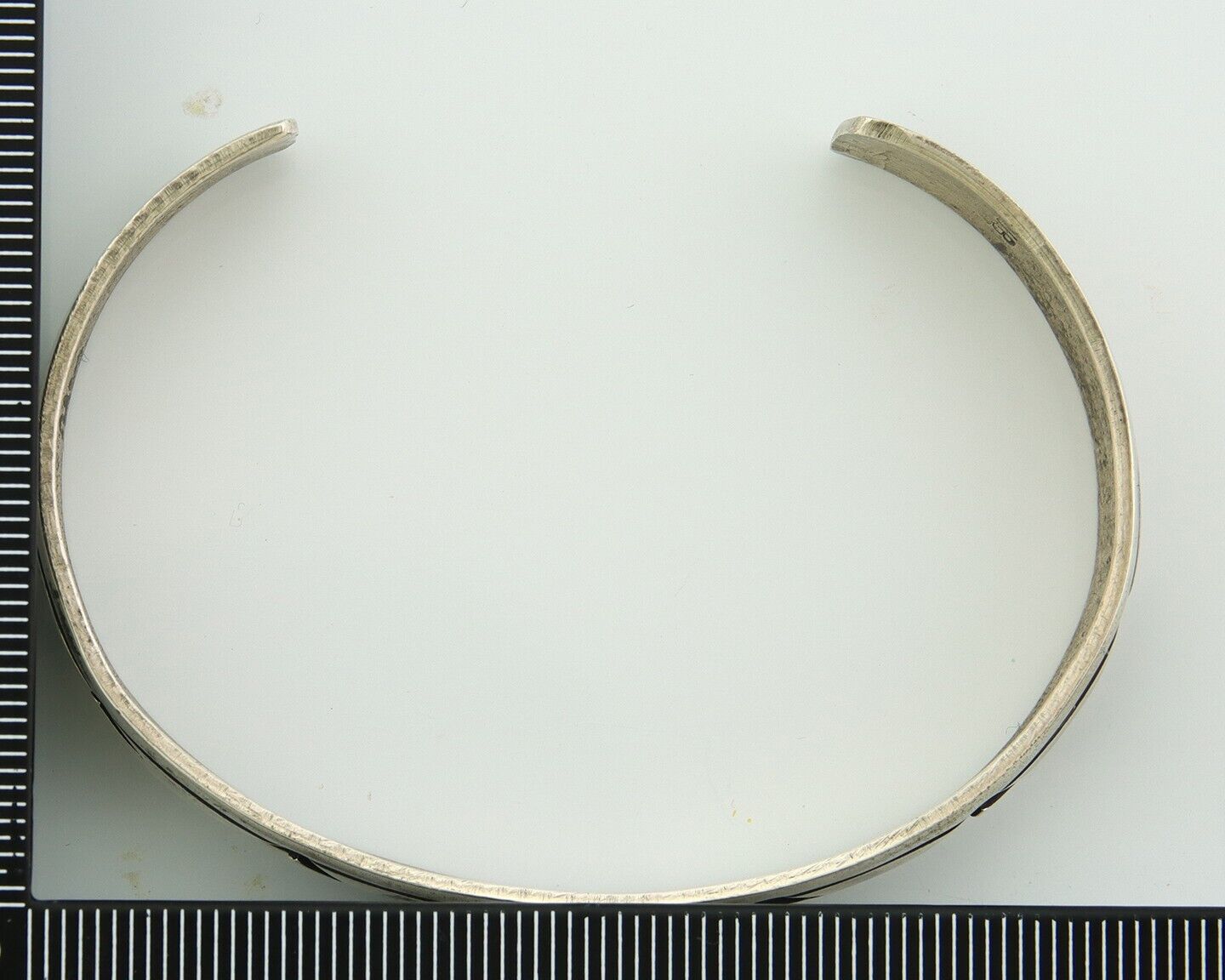 Navajo Bracelet 925 Silver Handmade Cuff Artist Signed TJB C.80's