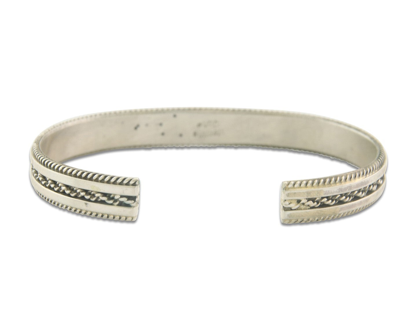 Vintage Navajo Bracelet 925 Silver Handmade Authentic Traditional Signed TAHE