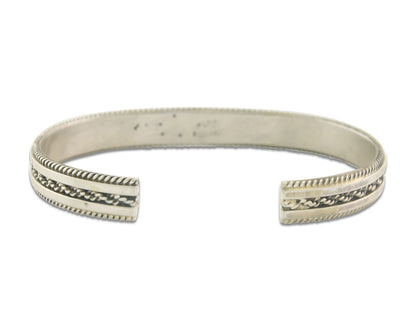 Vintage Navajo Bracelet 925 Silver Handmade Authentic Traditional Signed TAHE