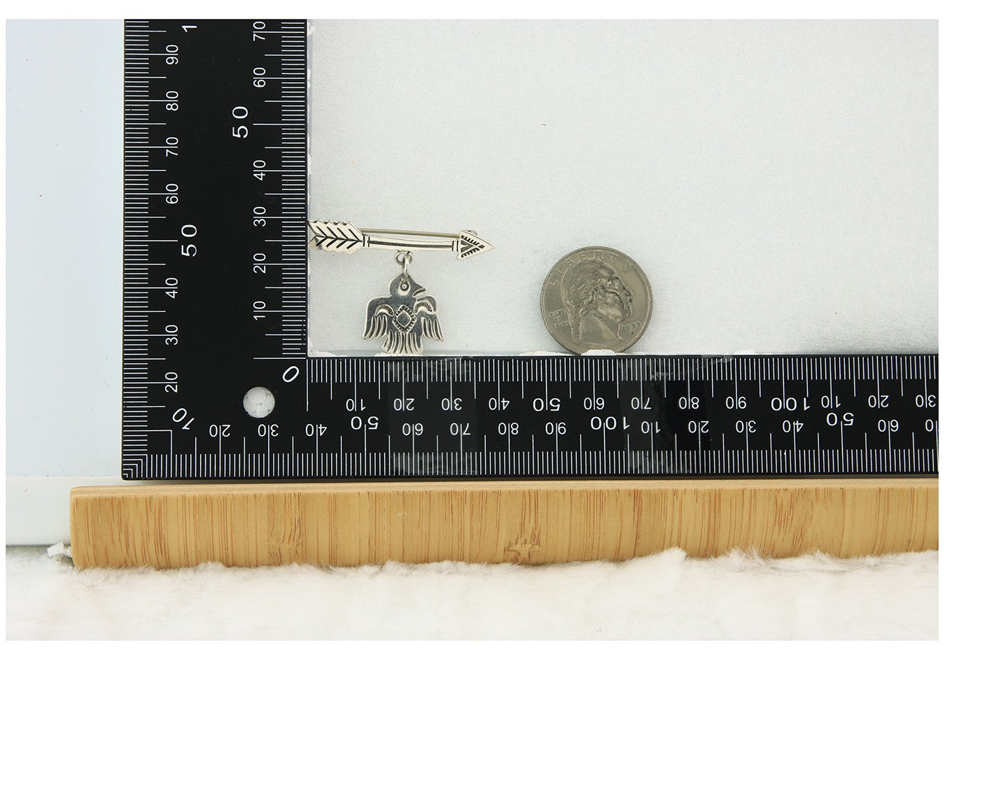 Navajo Pin Sterling Silver Thunderbird Arrow Artist Native American Artist