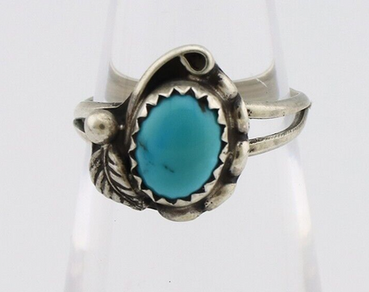 Navajo Ring 925 Silver Turquoise Artist Signed SkyStone Creations C.80's