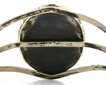 Navajo Bracelet Onyx .925 Silver W. Denetdale C.80's