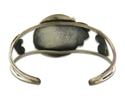 Vintage Navajo Bracelet 925 Silver Turquoise Handmade Authentic Signed AE