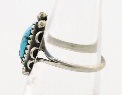 Navajo Ring 925 Silver Turquoise Artist Signed SkyStone Creations C.80's